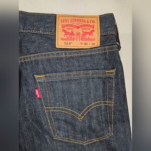 Levi’s Men’s 514 Jeans. Size Waist 30 Length 32 Denim Blue, Straight Leg.